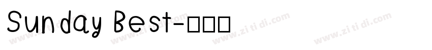 Sunday Best字体转换